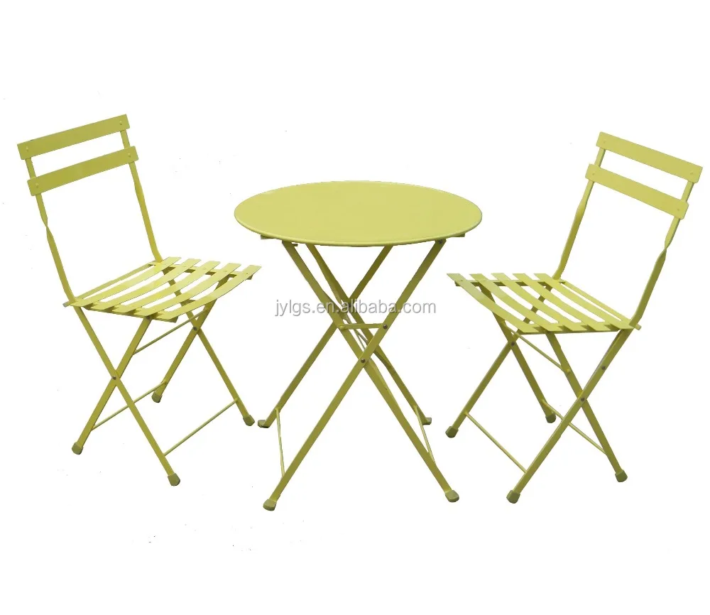 Складная металлическая садовая мебель, кованый стол и стул