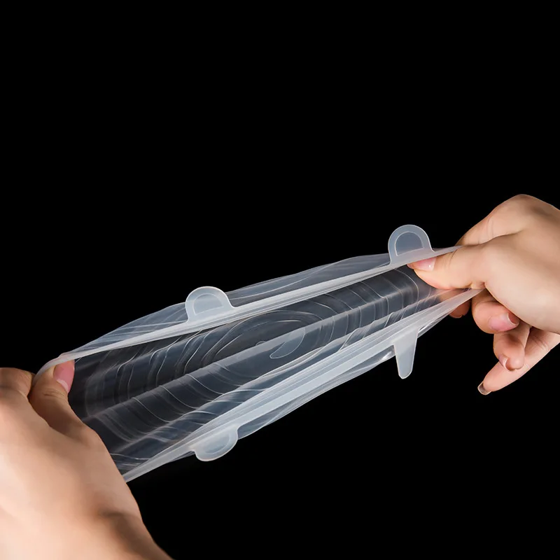 Amazon Explosion Models Silicone Fresh Cover 6 Sets of Stretchable Multifunctional Fruit and Vegetable Fresh-keeping Film Fresh