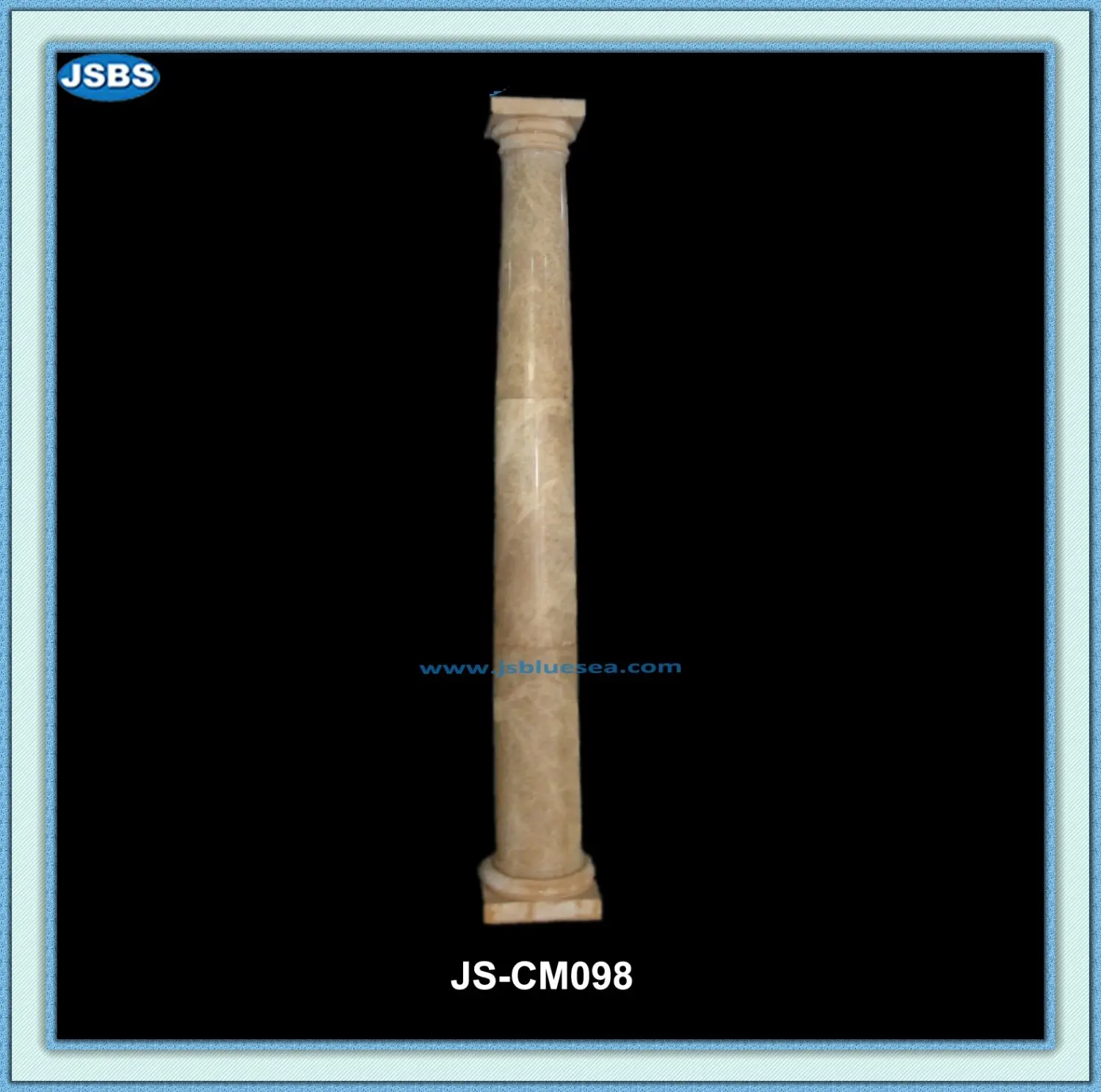 home design decorative yellow roman round marble columns