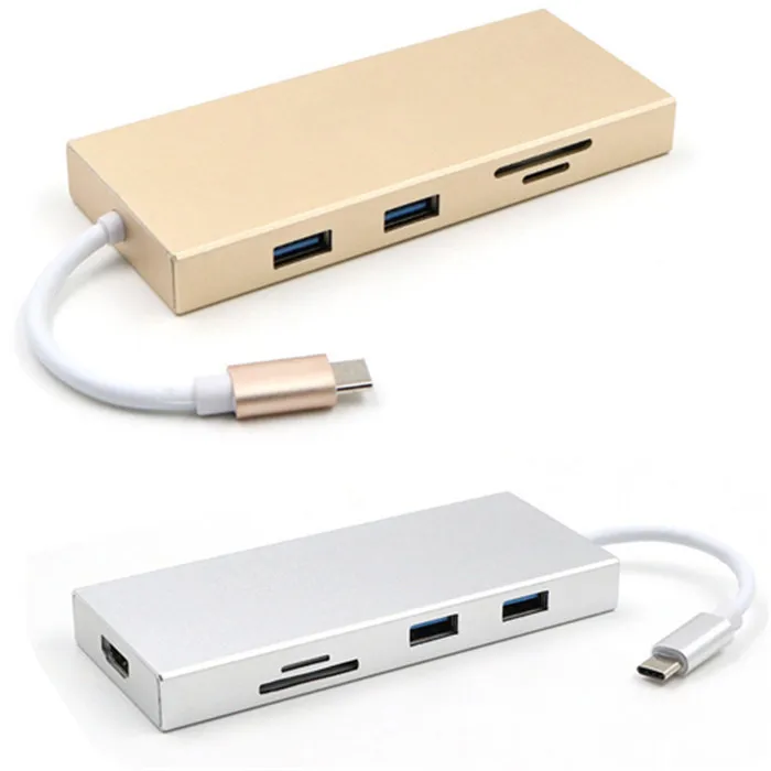 USB 3 1 Тип c к hdmi usb 0 концентратор порта TF/SD кард-ридер адаптер для Macbook