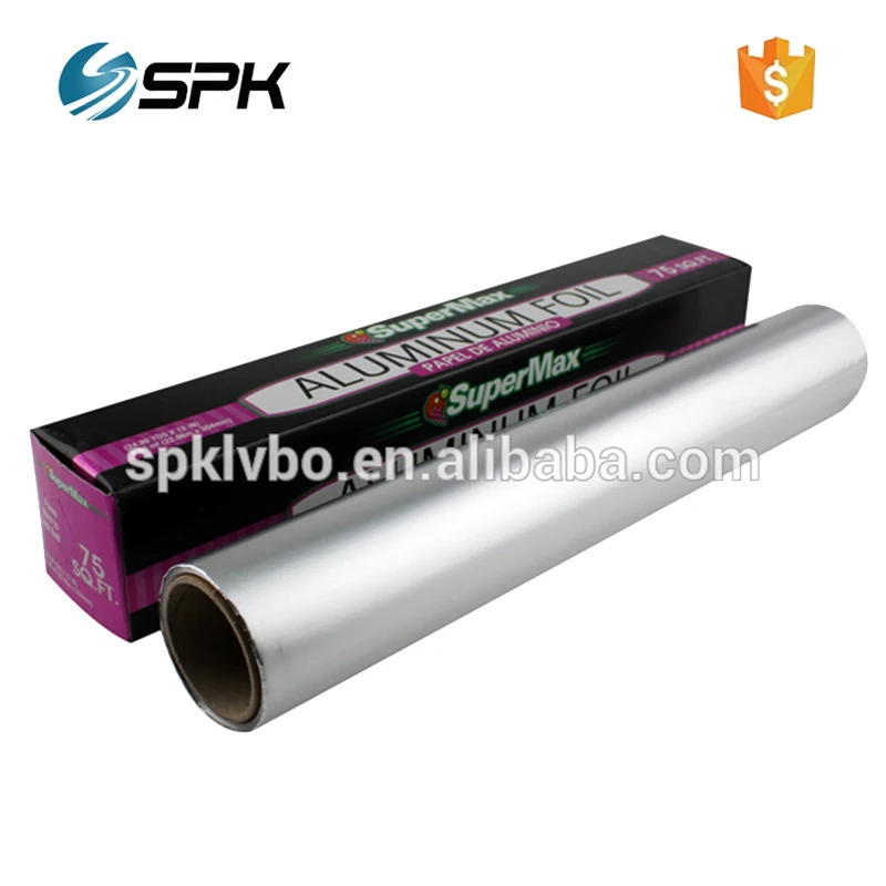 Household food wrap catering disposable aluminum foil sheets roll