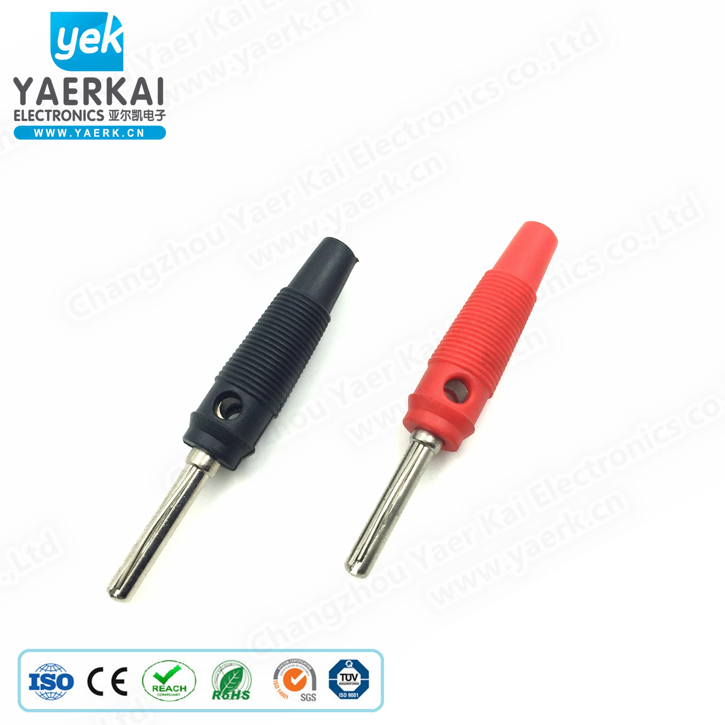 4mm male audio speaker banana plug connector with ABS housing