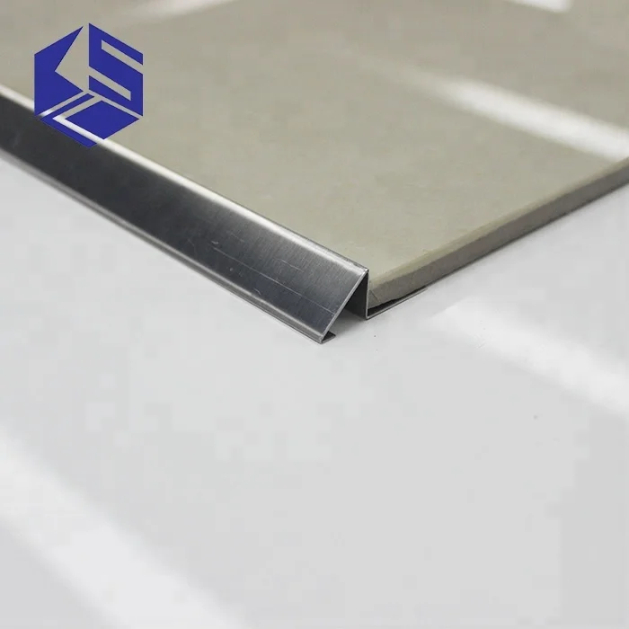 Ceramic corner tiles mirror finished metal polished stainless steel tile trim