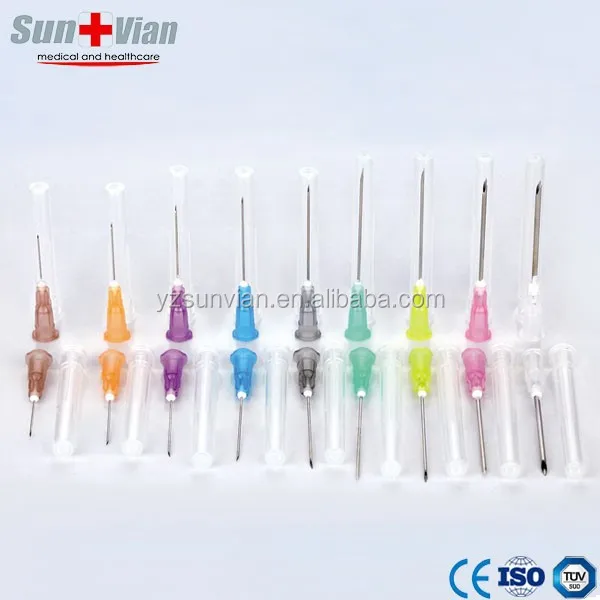 Размер иглы для инъекций 16-30 г