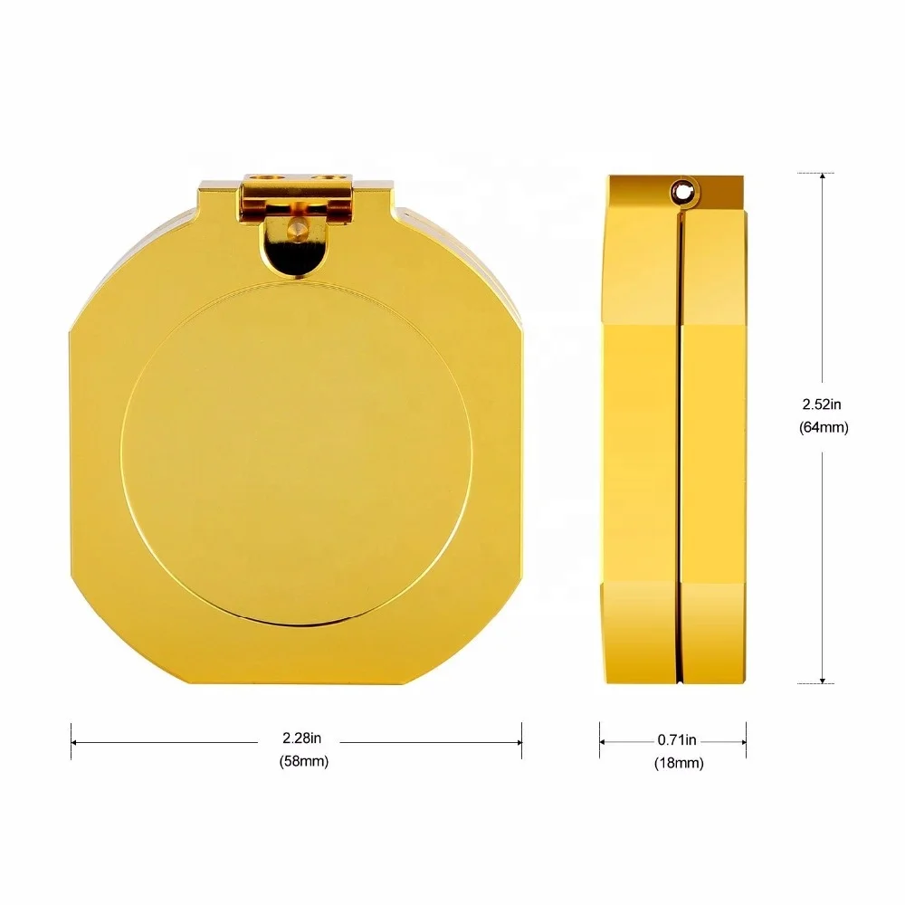 Factory New Lensatic Sighting Compass, Backpacking Survival Camping Compact Compass Metal Compass Declination with OEM