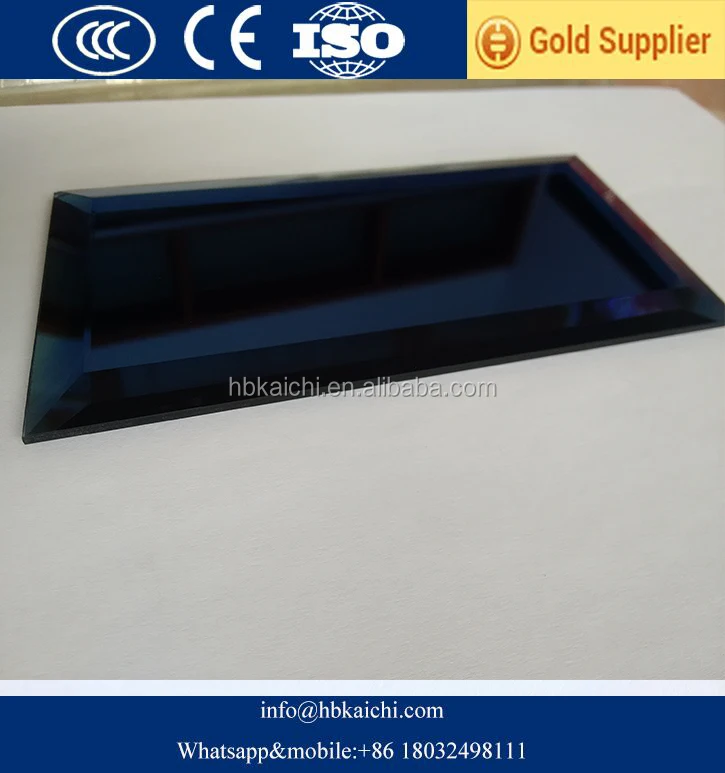 China supplier rectangle decorative beveled edge glass mirror tile for back splash wall