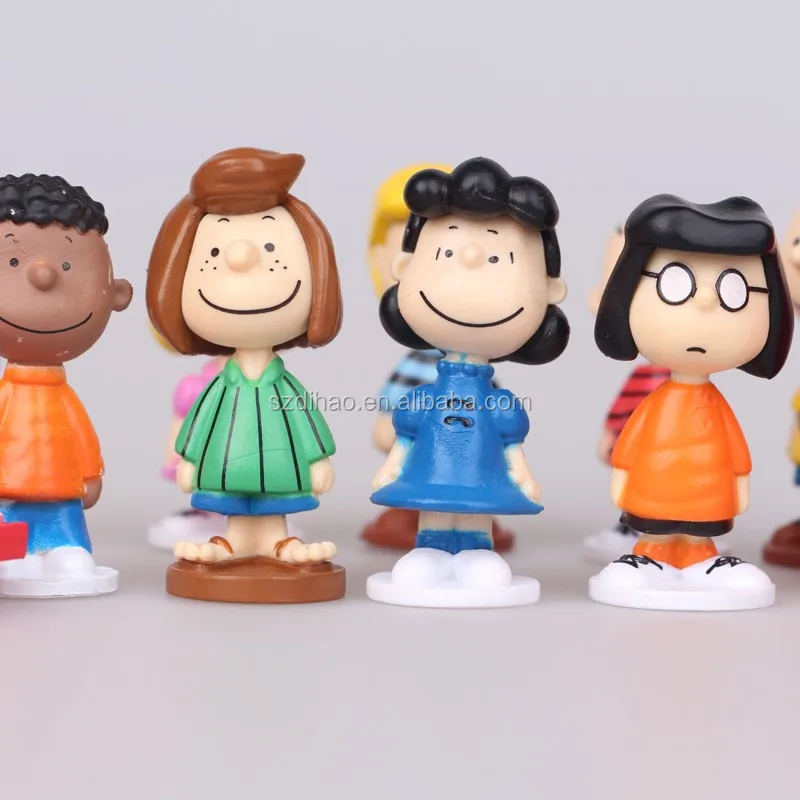 DIHAO Mini plastic pvc dog toys with little pvc figure