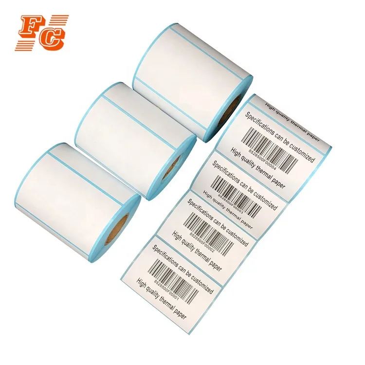 Printing product barcode price information thermal transfer label stickers roll