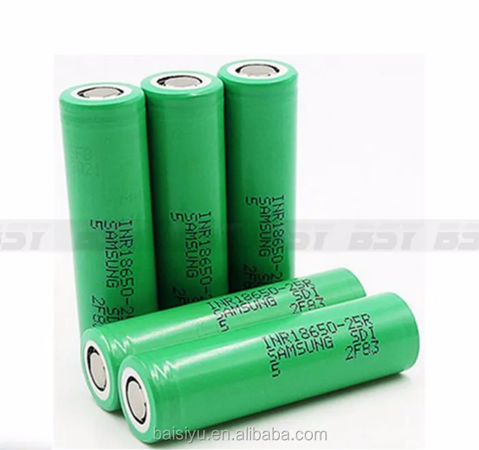 Литий-ионный аккумулятор samsung 25r samsung 18650 25r 3.7 В 2500 мАч литий-ионный аккумулятор samsung 18650 батареи