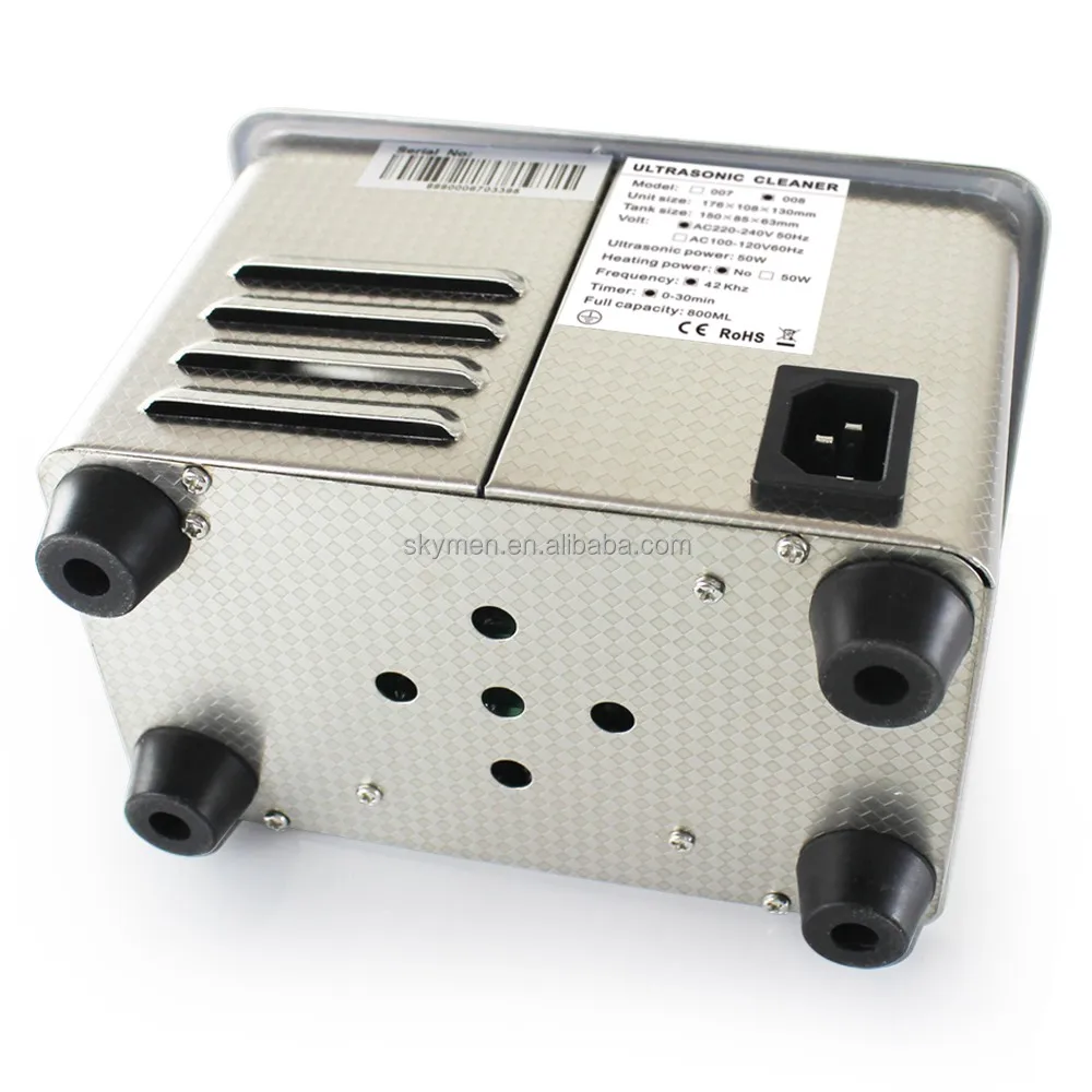 800ML JP-008 Stainless steel Ultrasonic Jewelry Cleaner Wholesale