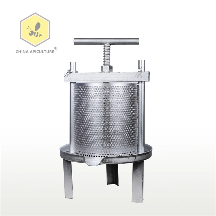 Beekeeping Tools Honey Press Extractor Beeswax Presser Hand Crank Centrifuge Beekeeping Machine Stainless Steel Spinner