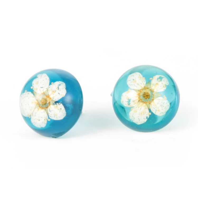 Earring Stone Woman Star Set New Model Transparent Resin Heart Stud Earrings