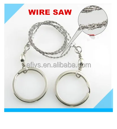 Stainless steel wire saw rope custom multi Universal wire saw blade cutting for Wood Wild survival