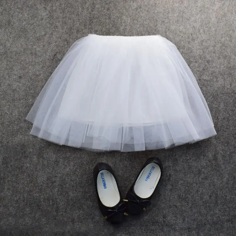 Ins Style 4 Layers 8 Colors Girls Tutu Skirts Fashion Children Princess dress
