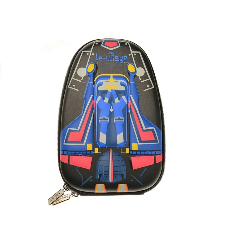 Милый пенал из ЭВА, сумки для хранения на молнии, большие Мультяшные 3d-чехлы для ручек для мальчиков, студенческий канцелярский чехол для подростков, с рисунком самолетов