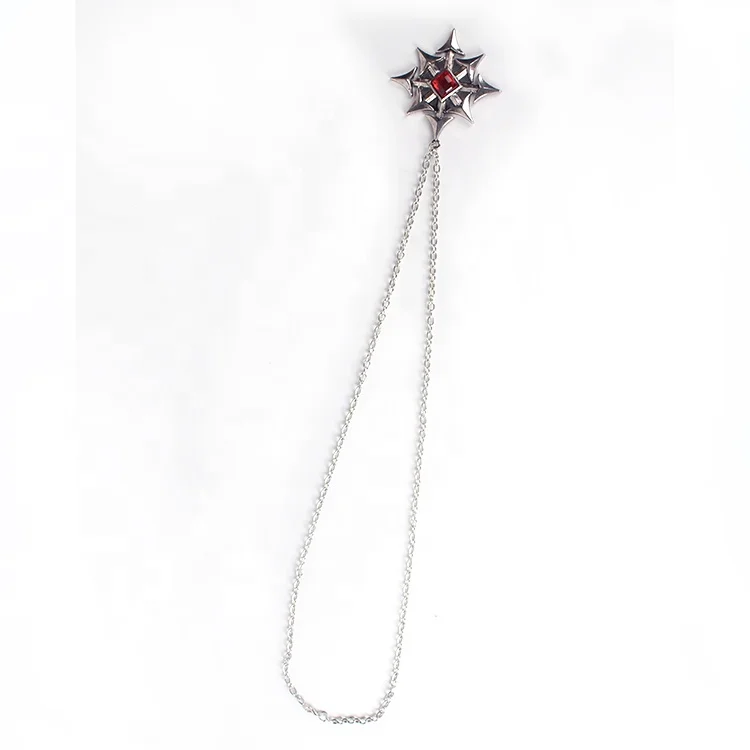 Christmas Ornaments Jewelry Ruby Necklace Star Alloy Design Fashionable Jewelry Pendant Necklace