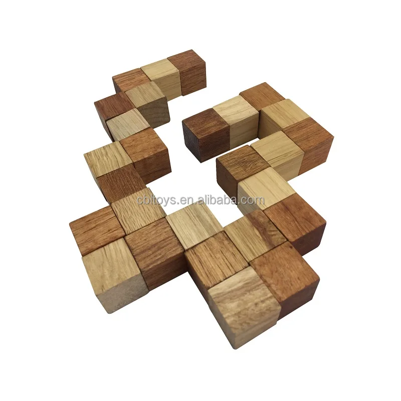 Large super 3d magic wooden cube brain teasers best puzzle for adult