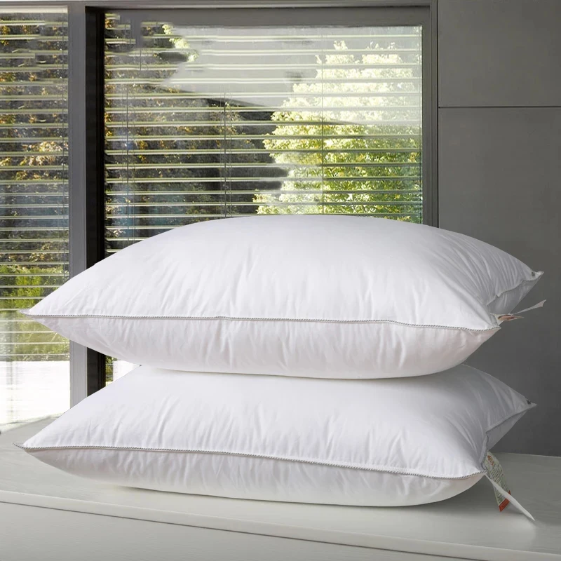 Carefully Crafted Zero Defect White Polyester Microfiber Hotel Collection Bed Pillows for Sleeping