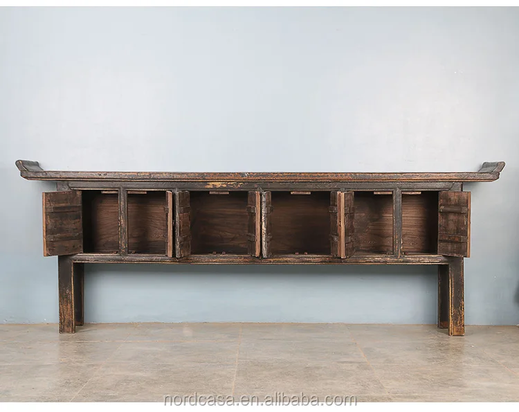 Chinese Antique Handmade carved console altar table