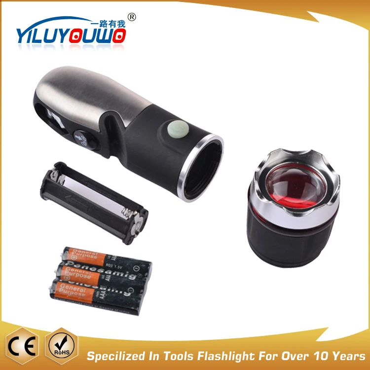 Hot Promotional High Power LED Flashlight  Multi Function Tools  Torch Flashlight With Safety Hammer For Car