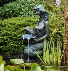 animal decor garden pond spitter polyresin waterfall fountain frog statues