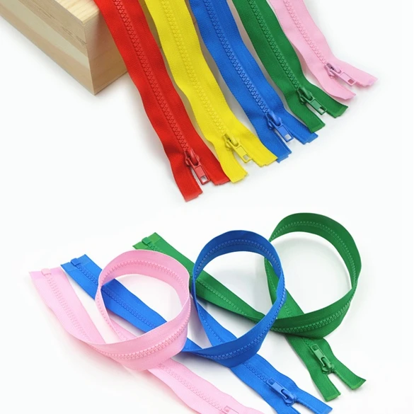 No 5  Open End zipper for Sewing Garments Long coat Down Jacket Resin Zipper