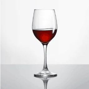 Wholesale red wine glass cup set high quality lead free clear crystal wedding wine glass