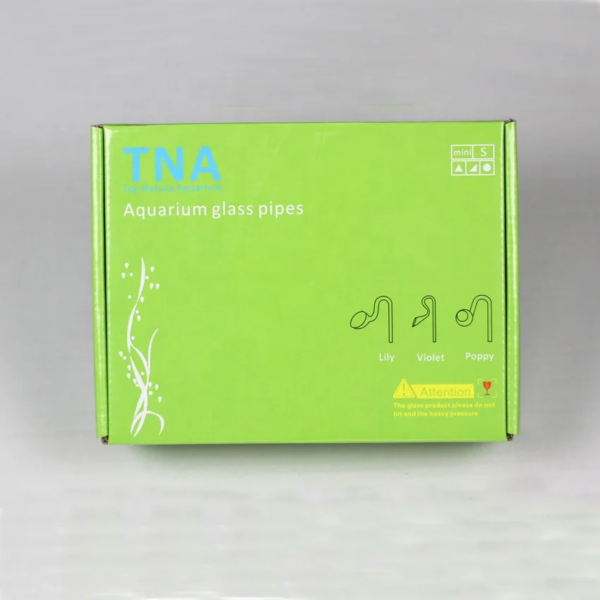 Customized Aquarium Plant 10mm Glass Lily Outlet Pipes for nano tank canister filter