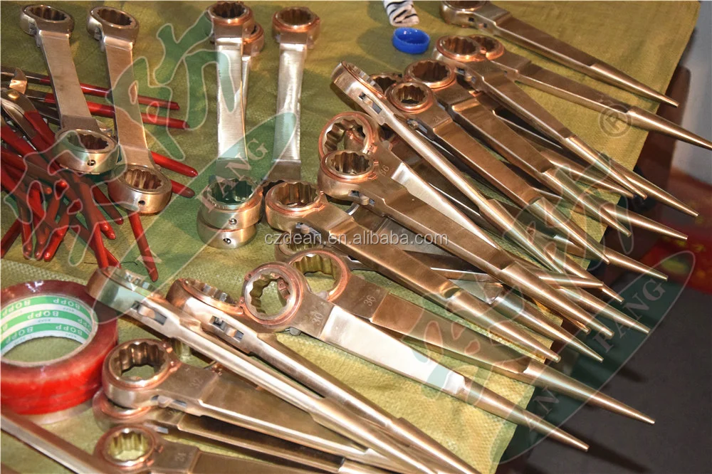 Manufacturer Producing ,non sparking ratchet wrench spanner Inflammable and explosive Petrochemical,crowbar ,safety