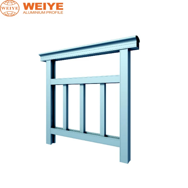 
modern balcony railing profile buslustrade aluminium extrusion profile 
