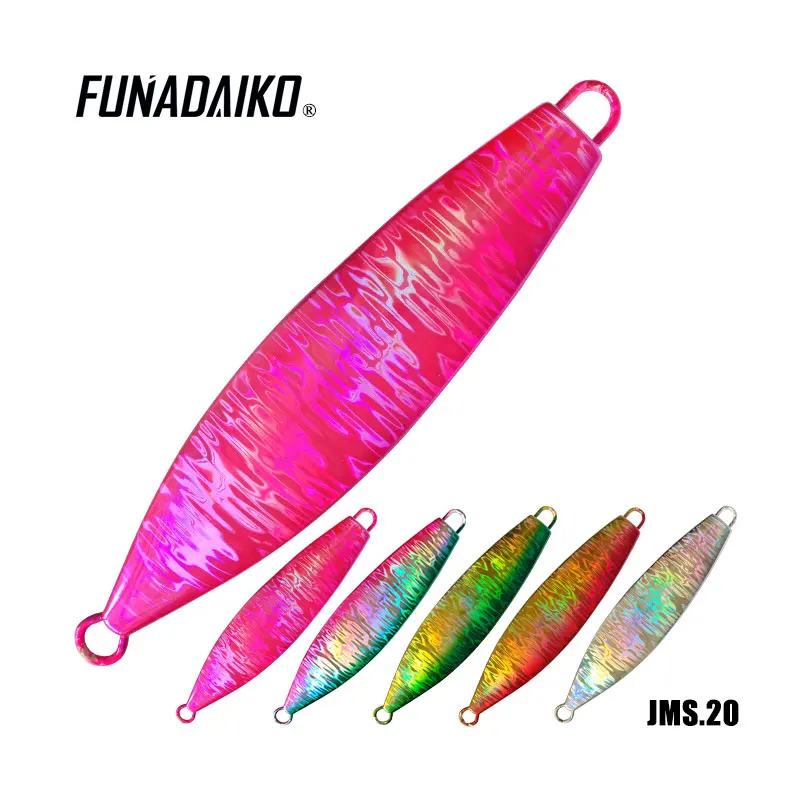 FUNADAIKO 40g60g80g100g150g200g250g350g450g550g свинцовые рыболовные приманки металлическая приманка светящаяся для рыбной ловли жесткая медленного зажима