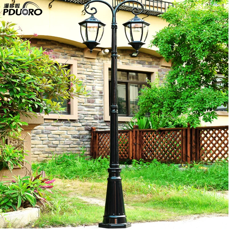 2-3M high pole solar led pathway light high lumen outdoor lawn street solar garden light