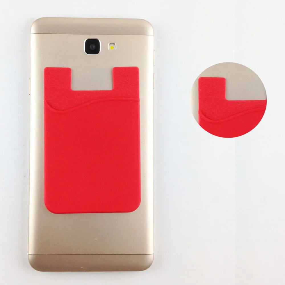 Силиконовый держатель для карт с именем и карманом смартфона