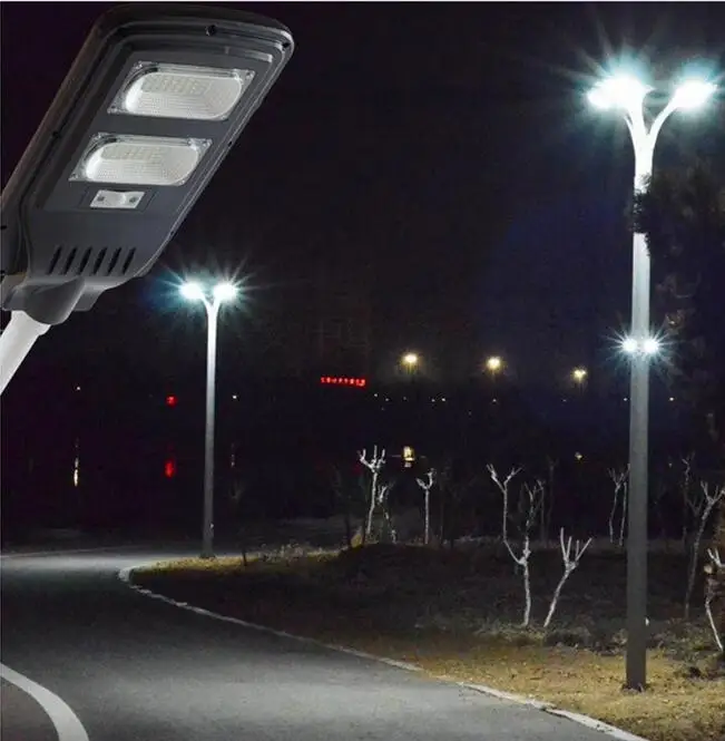 Водонепроницаемый ip65 60 Вт Встроенный все в одном светодиодный солнечный уличный фонарь с датчиком движения