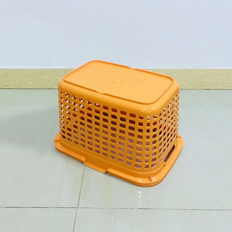 24L plastic folding laundry basket,  sort laundry basket