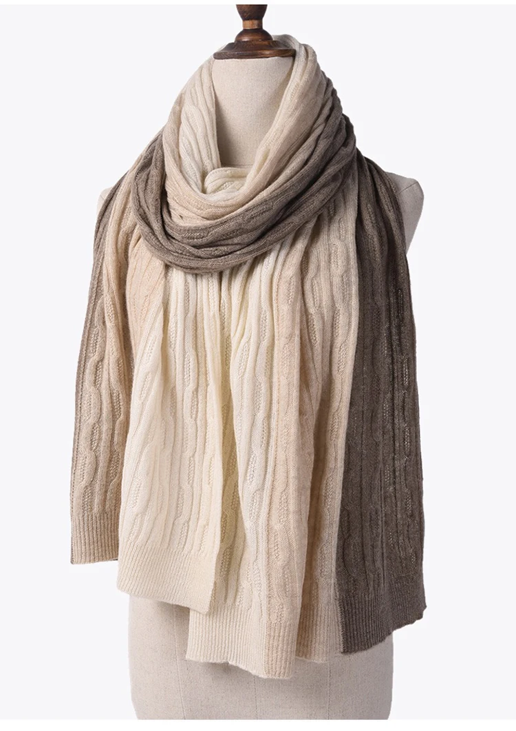 Hot Selling Jacuard Wool Crochet Woolen Ladies Winter Shawl Cashmere Scarfs