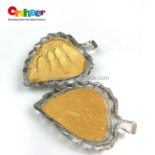 Satin Yellow, Aztec, Mayan gold luster pearl pigment for decoration, car painting, leather, rubber products