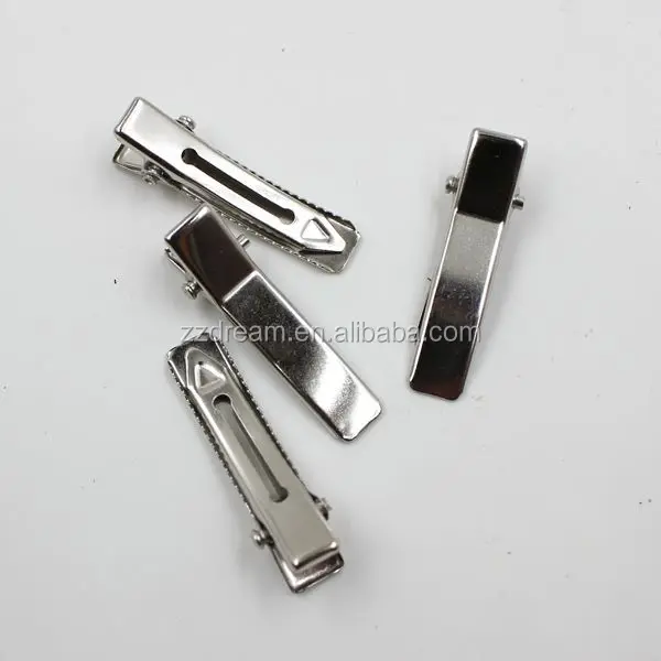 Top Grade 45mm Double Alligator Stainless Steel Make Up Hairpin Metal Hair Clips