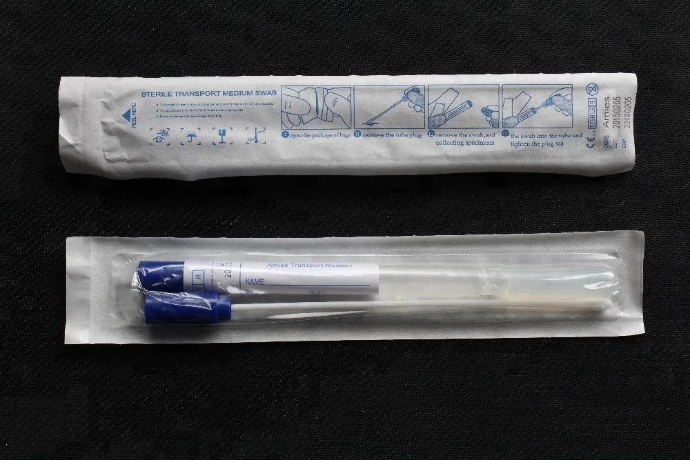 
Amies Transport Medium Swab Stick,Female/Male Swab,Sterile Cotton Swab Stick 
