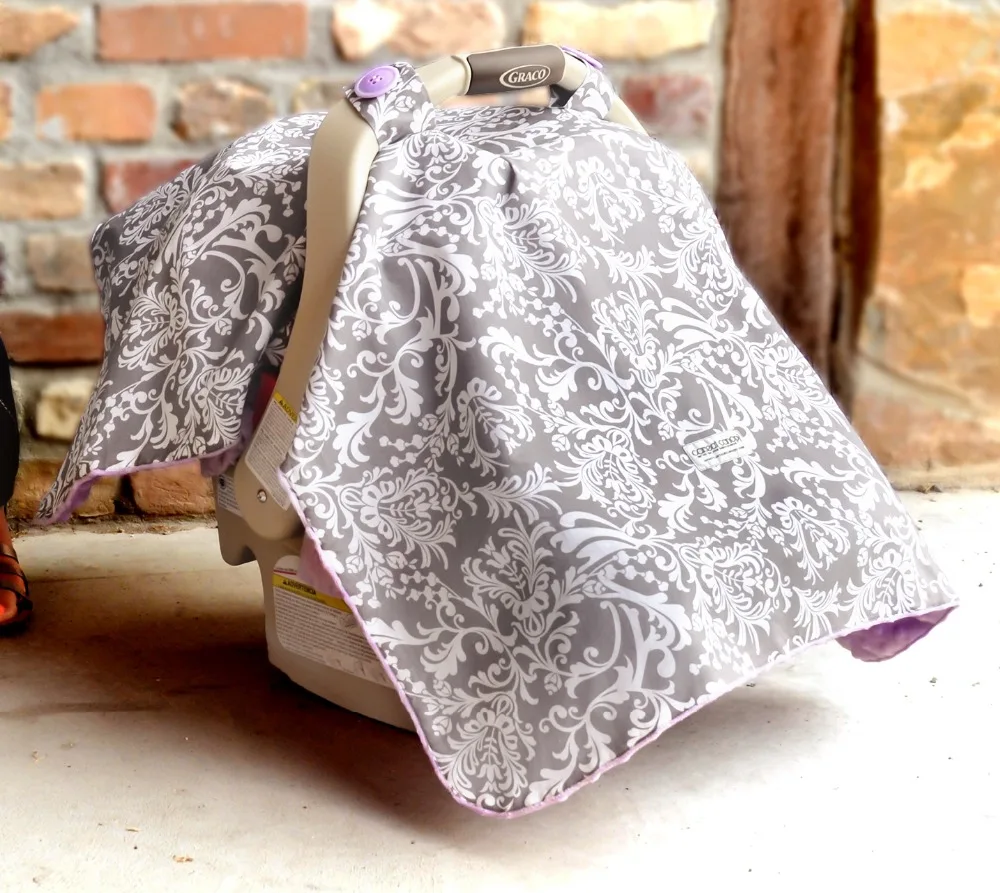 
3 In 1 100% Cotton Fabric Baby Car Seat Breast Feeding Nursing Cover 