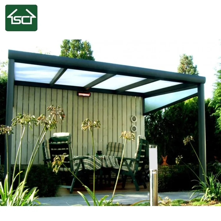 Wholesale Aluprofile Garten Pergola with Sliding Door