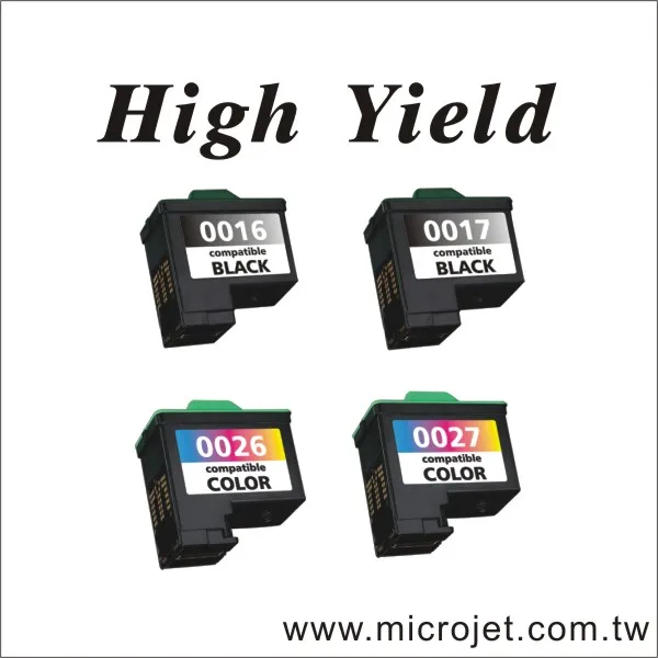 
 Совершенно новый совместимый струйный картридж для Lexmark 16(10N0016) 17(10N0217) 26(10N0026) 27(10N0227)  