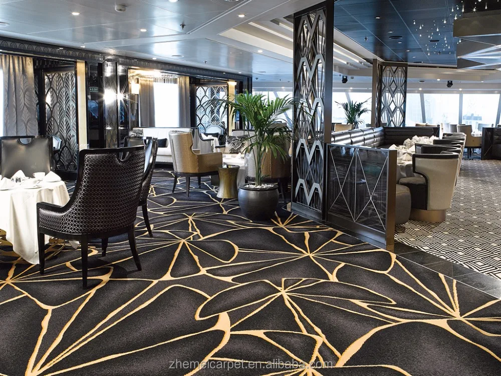RTS IMO And CE Certificated Luxury Modern Style Fire Resistant Marine Cruise Carpet