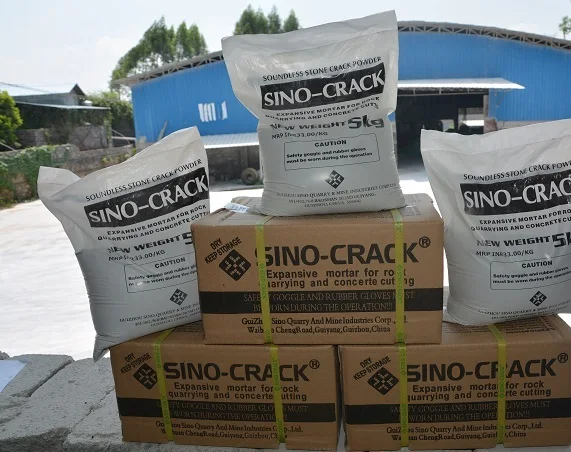 expansive mortar for rock quarry and concrete cutting