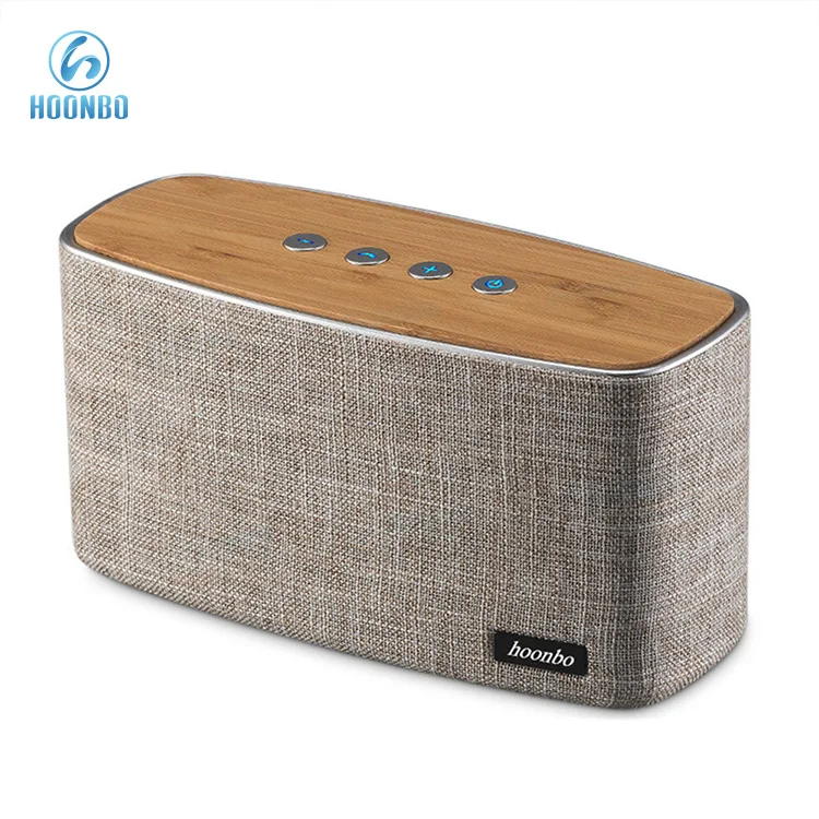 
Wooden Wireless Stereo Speaker with 15W*2 HD and DSP High Loud Speaker 