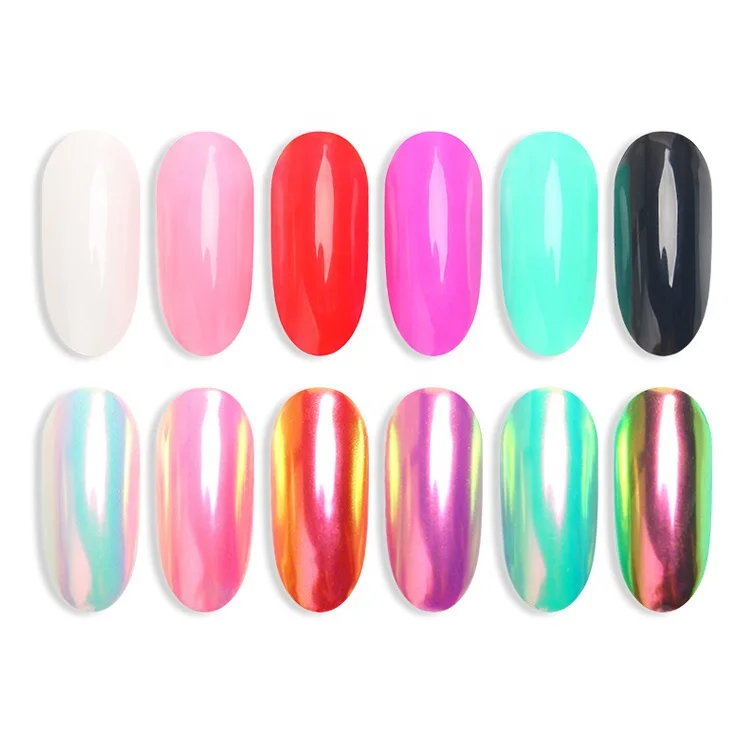 Голографический порошок для ногтей акриловый Блестящий Порошок для нейл-арта усадочный хромовый пигмент «сделай сам» Аксессуары для маникюра ногтей дизайн