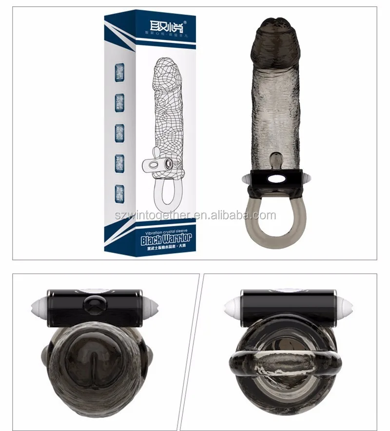 3 different size penis sleeve vibrator time delay condom for male sexy