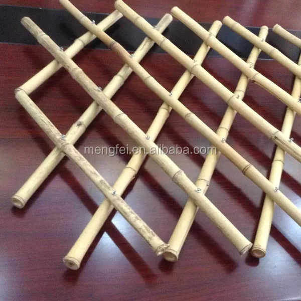 Rolled natural bamboo fencing
