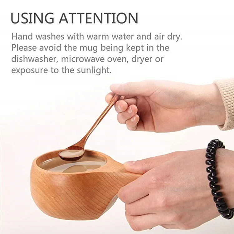 Горячая Распродажа ручная работа натуральная буковая древесина скандинавский финский традиционный портативный Кубок Kuksa