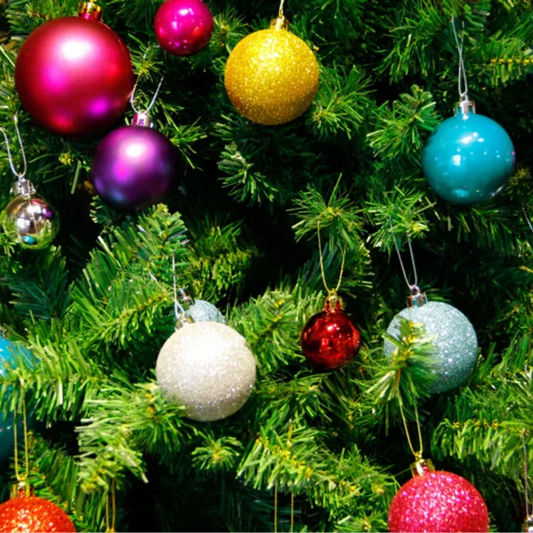 
24pcs/lot 4cm Christmas Tree Decor Ball Bauble Hanging Xmas Party Ornament decorations for Home Christmas decorations 